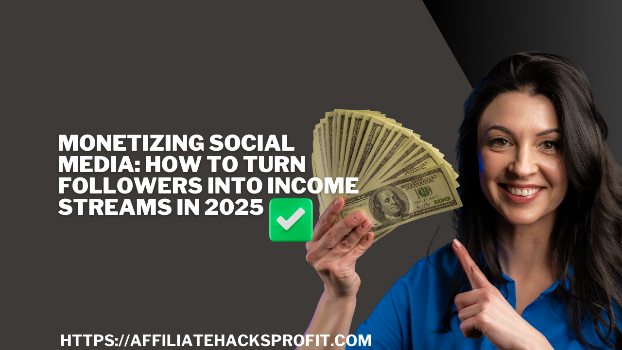 Monetizing Social Media: How to Turn Followers Into Income Streams in 2025