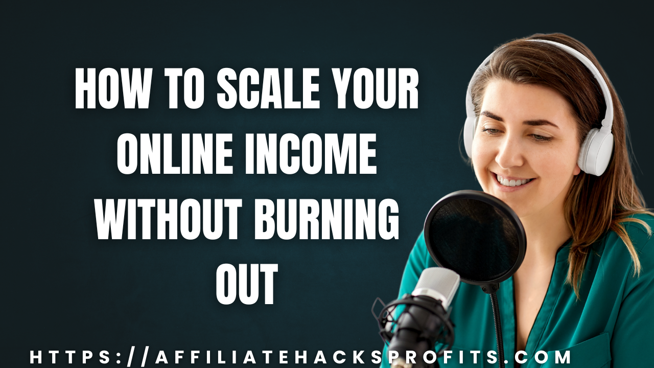 How to Scale Your Online Income Without Burning Out