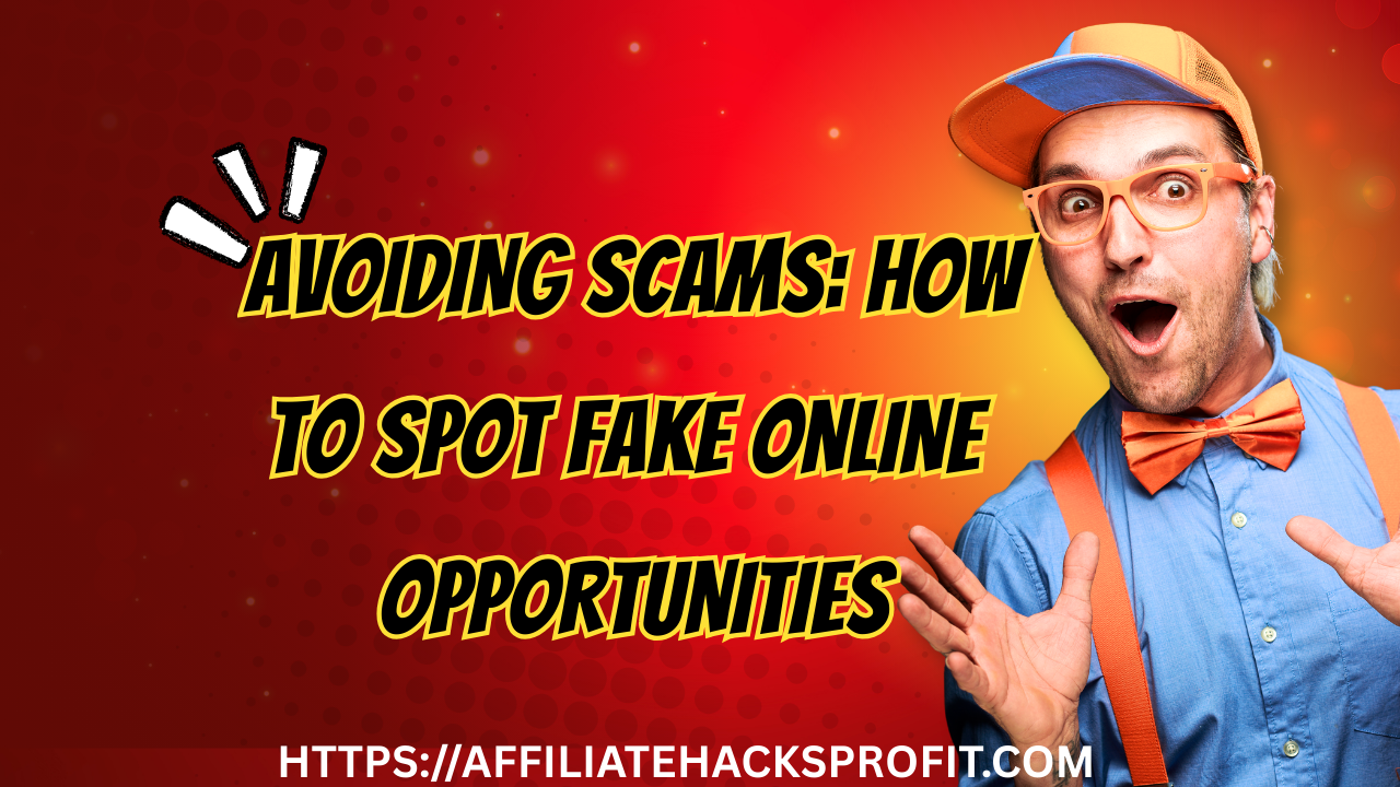 Avoiding Scams: How to Spot Fake Online Opportunities